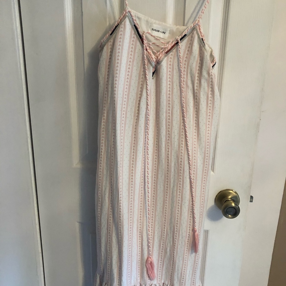 Tassel mauve beach dress small